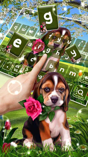 Garden Cute Dog Keyboard screenshot 2