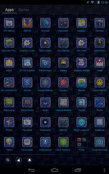 Blue Carbon GO Launcher Theme screenshot 2