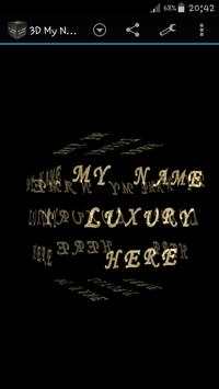 3D My Name Deluxe Wallpaper screenshot 1