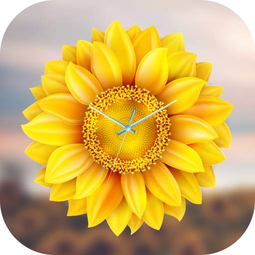 Sunflower Clock Live Wallpaper 1.5