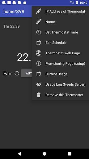 Wifi Radio Thermostat Client   Hub/Server screenshot 2