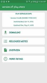 Update Play Store & Play Services Error Info screenshot 3
