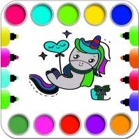 Unicorn Horse Coloring Books Free logo