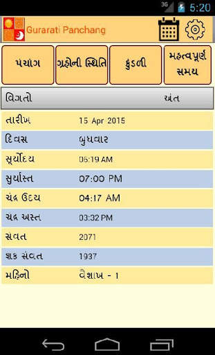 Astrosoft Gujarati Panchang screenshot 1