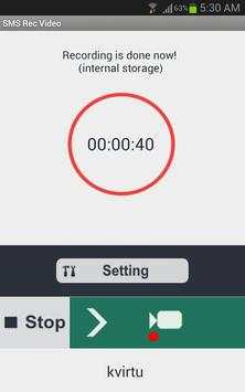 SMS Rec Hi-Q Hidden Camera LT screenshot 6