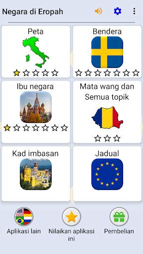 Negara di Eropah: Peta, bendera dan ibu kota kuiz screenshot 3
