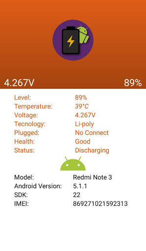 Battery Volta Battery Status screenshot 2