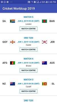 Cricket Worldcup 2019 screenshot 5