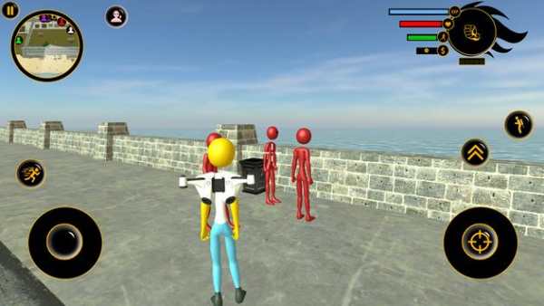 Jetpack Stickman Simpso Rope Hero screenshot 4