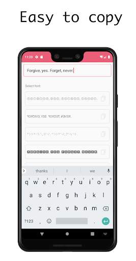Simple Fonts for instagram screenshot 2