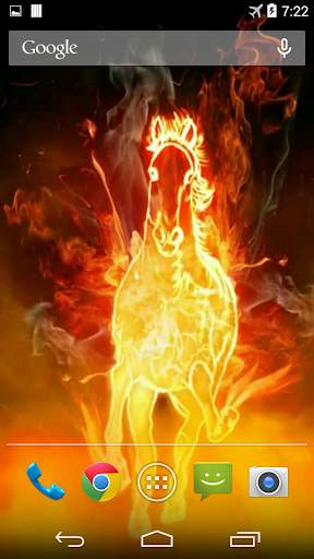 Fire Horse 3D Video Wallpaper screenshot 2
