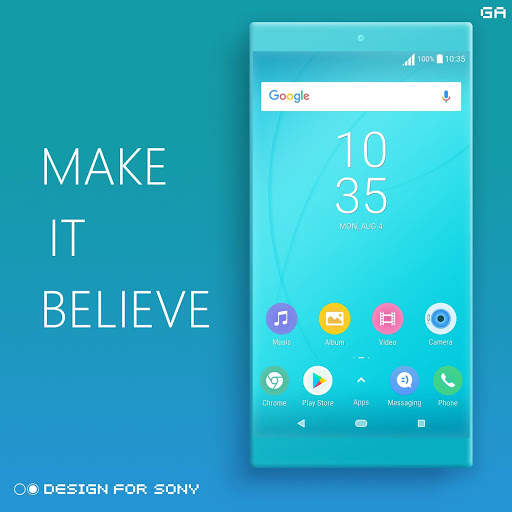 COLOR™ Theme | CYAN - Design For SONY 🎨 screenshot 5