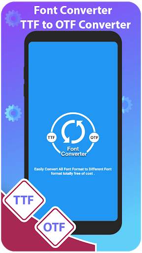 Font Converter & Font Viewer :TTF to OTF Converter screenshot 1