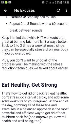Back Fat Burn Workout For Women screenshot 8