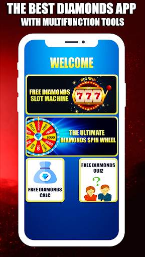 Free Diamonds Slot Machine for Garena Fire screenshot 1