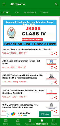 JK Chrome: JK News & Jobs Updates screenshot 4