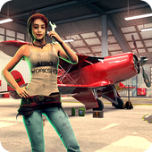 Airplane Mechanic Garage Sim icon