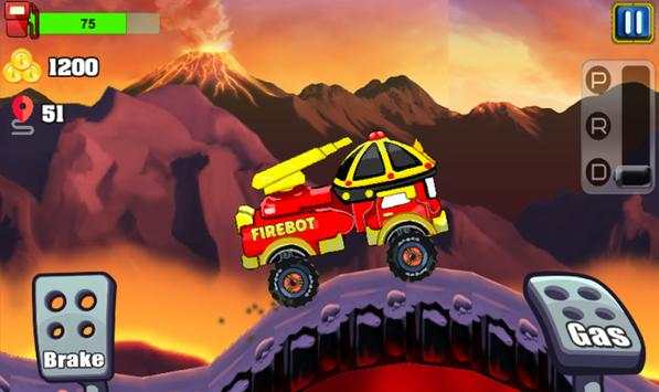 Super Robot Car Climb Racing screenshot 1