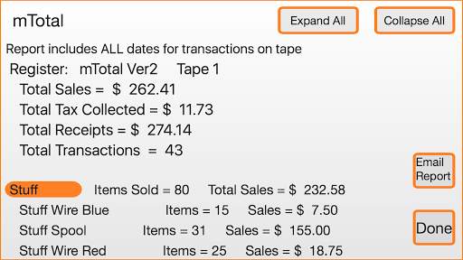 mTotal POS | Cash Register screenshot 2