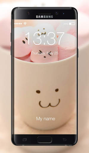 Sweet Marshmellow Lock Screen 1 تصوير الشاشة