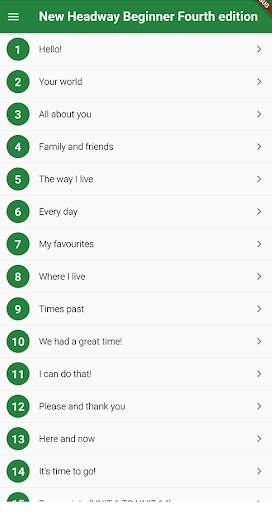 New Headway Beginner Fourth edition screenshot 2