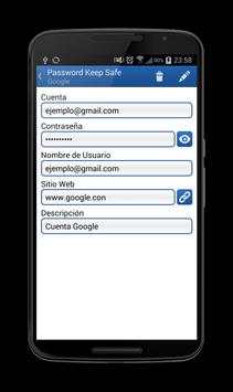 Password Keep Safe screenshot 2