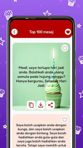 Kad & Mesej Hari Jadi screenshot 2