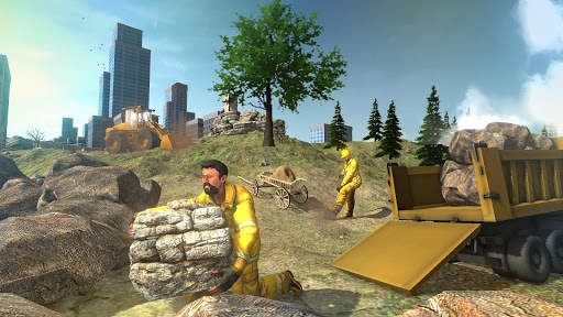 Real City Road River Bridge Construction Game screenshot 11