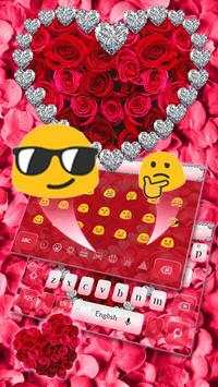 Red Rose Diamond Keyboard screenshot 3