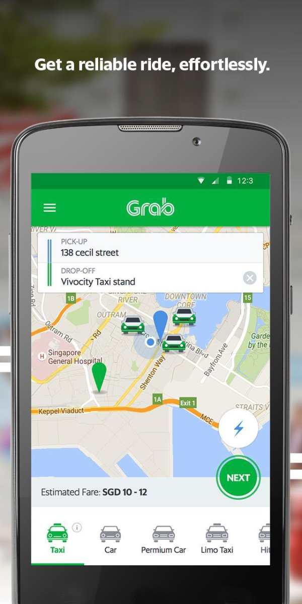 Grab (MyTeksi) screenshot 1