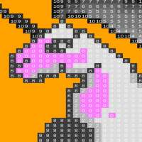 Magic unicorns color by numbers logo