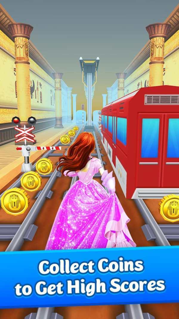 Pink Princess Run - Subway Escape Girl Run Temple screenshot 1