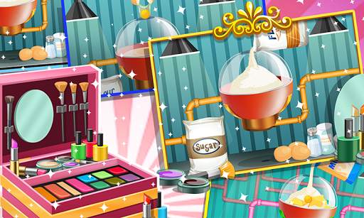 Makeup Kit baking Factory 🎂 - Makeup cake maker screenshot 1