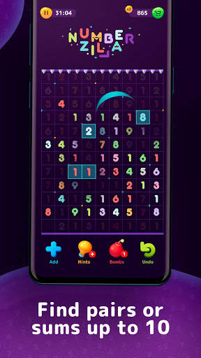 Numberzilla - Number Games 3 تصوير الشاشة