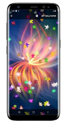 Magic glow Flowers Live Wallpaper screenshot 5