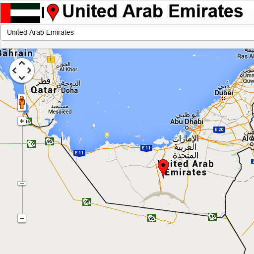 Dubai map icon