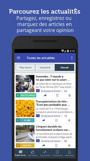 ActualitÈs scientifiques - NF screenshot 3