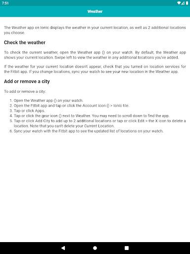 User guide for Fitbit Ionic screenshot 5