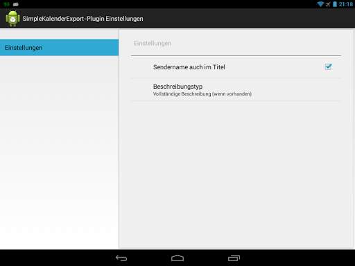 TV-Browser SimplKalenderExport screenshot 4