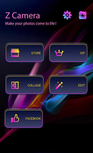 Z CAMERA NEON WAVE THEME screenshot 2