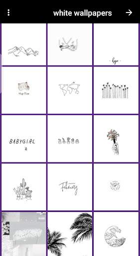 white wallpapers screenshot 8
