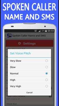 Spoken Caller Name and SMS screenshot 4