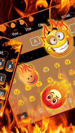 Burning Fire Keyboard Theme screenshot 3
