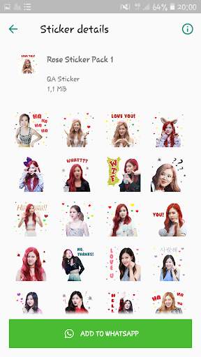 BLACKPINK WAStickerApps KPOP Idol for Whatsapp screenshot 7