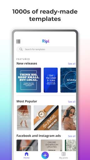 Ripl: Social Videos & Posts screenshot 1