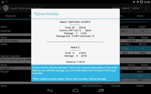 PCGen Character Importer Lite screenshot 12