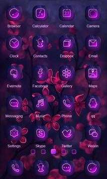 Purple Flowers ZERO Launcher screenshot 2