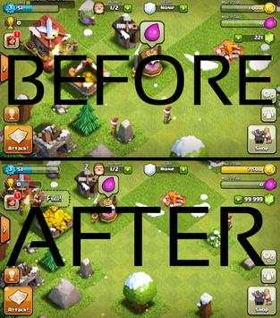Hack Free Gems for coc App 100% New /Prank/ screenshot 1