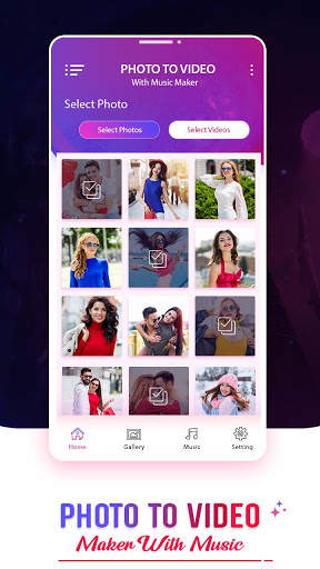 Photo to Video Maker with Music screenshot 1