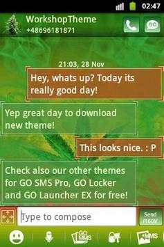 GO SMS Theme WEED GANJA 2 تصوير الشاشة